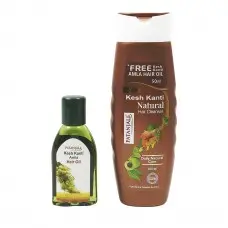 Шампунь Кеш Канти Натурал / Kesh Kanti Natural Shampoo - Патанжали - 180мл + масло для волос в подарок